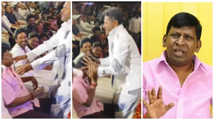  പൊതുവേദിയില്‍ വടിവേലുവിന്റെ വായില്‍ വിരലിട്ടും മുടി പിടിച്ചുവലിച്ചും പ്രഭുദേവ; കലിപ്പിച്ച് താരം; നടന് വിമര്‍ശനം