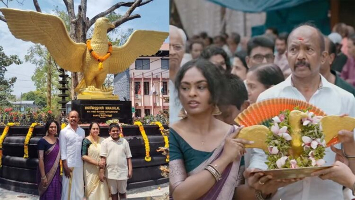  കോടാനുകോടി ഭക്തര്‍ക്ക് മുന്നില്‍ തലയുയര്‍ത്തി നില്‍ക്കേണ്ട ഗരുഡ ശില്പത്തെ ഭഗവാനു മുന്നില്‍ സമര്‍പ്പിക്കാന്‍ സാധിച്ചത് പുണ്യം; ഗുരുവായൂരപ്പന് നവീകരിച്ച മഞ്ജുളാല്‍ തറയും പുതിയ ഗരുഡ ശില്പവും സമര്‍പ്പിച്ച് നിര്‍മ്മാതാവ് വേണു കുന്നപ്പിള്ളി 